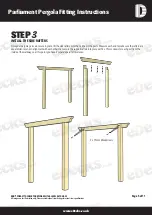 Предварительный просмотр 5 страницы eDecks Parliament Pergola Fitting Instructions Manual