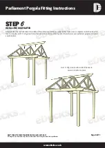 Предварительный просмотр 8 страницы eDecks Parliament Pergola Fitting Instructions Manual