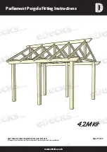 Предварительный просмотр 11 страницы eDecks Parliament Pergola Fitting Instructions Manual