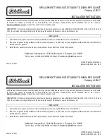 Preview for 1 page of Edelbrock 15017 Installation Instructions