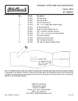 Preview for 1 page of Edelbrock 25-9215 Parts List