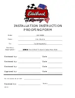 Предварительный просмотр 3 страницы Edelbrock 2760 Installation Instructions