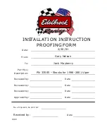 Preview for 7 page of Edelbrock 33505 Installation Instructions Manual