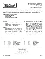 Preview for 1 page of Edelbrock 5272 Installation Instructions