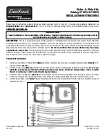 Предварительный просмотр 1 страницы Edelbrock 63-0181 Installation Instructions