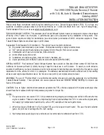 Preview for 1 page of Edelbrock 6607 Installation Instructions