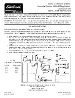 Preview for 1 page of Edelbrock 70028 Installation Instructions