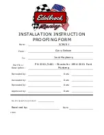 Preview for 3 page of Edelbrock Ford Mustang 3381 Installation Instructions