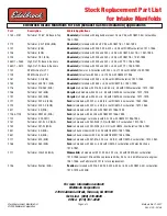 Preview for 2 page of Edelbrock Intake Manifolds Replacement Parts List