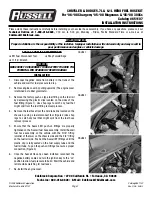 Предварительный просмотр 1 страницы Edelbrock Russell 651107 Installation Instructions