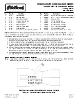 Предварительный просмотр 1 страницы Edelbrock Victor Series 6570 Installation Instructions