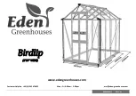 Eden Halls Greenhouses Birdlip Instruction Booklet preview