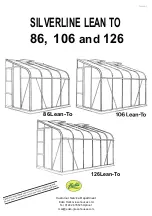 Eden Halls Greenhouses Silverline 106 Lean-To Manual preview