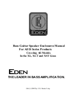 Eden 210XST Operation Manual preview