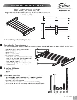 Eden Cozy Arbor Bench Assembly Instructions предпросмотр