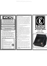 Eden EM25 METROMIX SERIES Operation Manual preview