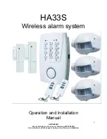 Eden HA33S Operation And Installation Manual preview