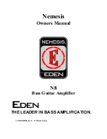 Eden Nemesis N8 Owner'S Manual preview