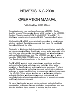 Eden NEMESIS NC-200A Operation Manual preview