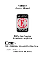 Preview for 1 page of Eden Nemesis RS Series Combos Owner'S Manual