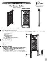 Предварительный просмотр 1 страницы Eden Roman Trellis Assembly Instructions