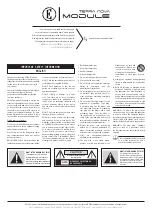 Preview for 1 page of Eden Terra Nova Module Quick Start Manual