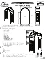 Предварительный просмотр 1 страницы Eden The Stockport Arbor Assembly Instructions