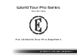 Eden World Tour Pro Series Quick Start Manual preview