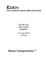 Eden WTX-264 Operation Manual preview