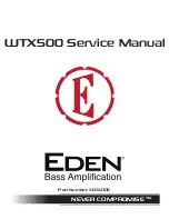 Eden WTX-500 Service Manual preview