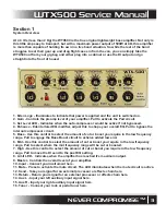 Preview for 3 page of Eden WTX-500 Service Manual