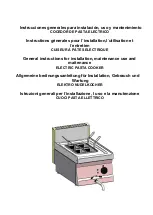 Preview for 1 page of edenox SCPE-40 E General Instructions For Installation, Maintenance Use And Maitenance