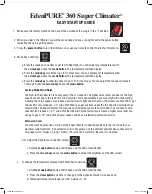 Preview for 1 page of EdenPURE 360 Super Climater Easy Start Up Manual