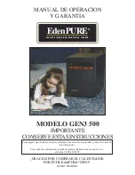 Предварительный просмотр 12 страницы EdenPURE GEN3 500 Operation And Warranty Manual