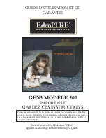 Preview for 23 page of EdenPURE GEN3 500 Operation And Warranty Manual