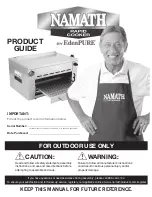 EdenPURE Namath Rapid Cooker Product Manual preview