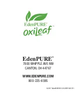 Preview for 7 page of EdenPURE OxiLeaf User Manual