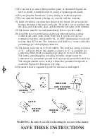 Предварительный просмотр 4 страницы EdenPURE Signature Operation And Warranty Manual