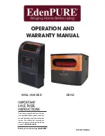 Предварительный просмотр 1 страницы EdenPURE Wall-Hugger Operation And Warranty Manual