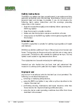 Preview for 21 page of EDER EHG1 Operating Instructions Manual