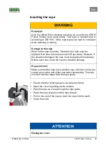 Preview for 16 page of EDER EPC 130 Operating Instructions Manual