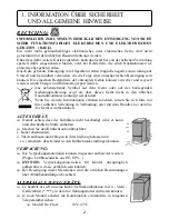 Предварительный просмотр 63 страницы Edesa 1CM34NF-904275467 Operating Instructions Manual