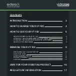 Предварительный просмотр 2 страницы edesix Videotag VT-100 Series Quick Start Manual