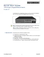 Preview for 1 page of Edge-Core ECS2000-10T Quick Start Manual