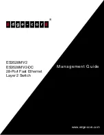 Предварительный просмотр 1 страницы Edge-Core ES3528MV2 Management Manual