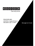 Edge-Core ES4625 Management Manual предпросмотр