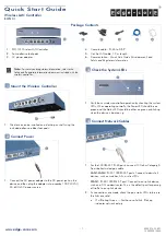 Предварительный просмотр 1 страницы Edge-Core EWS101 Quick Start Manual