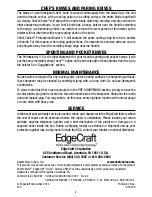 Предварительный просмотр 8 страницы Edge Craft Chef'sChoice 110 Instructions Manual