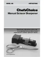 Предварительный просмотр 1 страницы Edge Craft Chef'sChoice 490 Instructions Manual