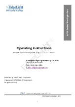 Edge Lighting AF10 Series Operating Instructions Manual предпросмотр